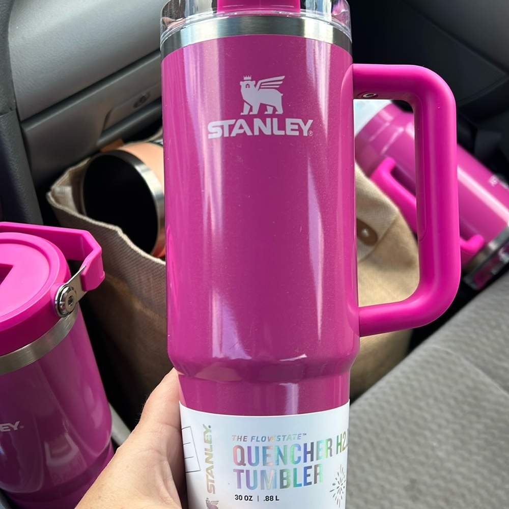 - 30oz new punch shimmer Stanley flowstate quencher tumbler with straw lid